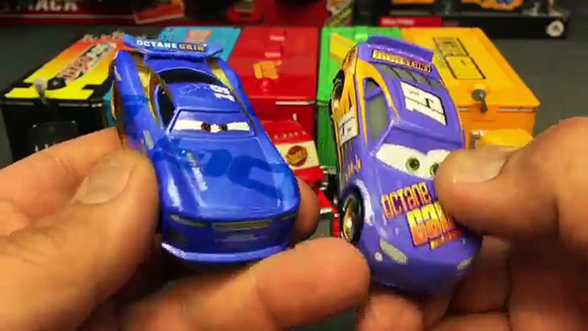 Disney Cars Haulers Lightning Mcqueen Cars 3 Racers Bobby Swift Cal Weathers Tim Treadless Diecast Video Dailymotion