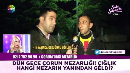 Mezarlıktan gelen çığlık sesleri!