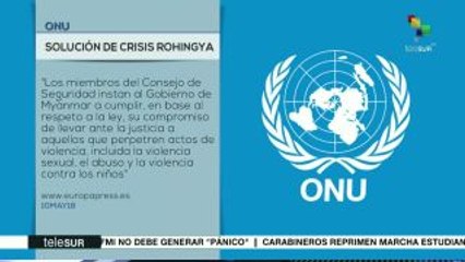 ONU insta a Myanmar a abordar crisis rohingya con transparencia