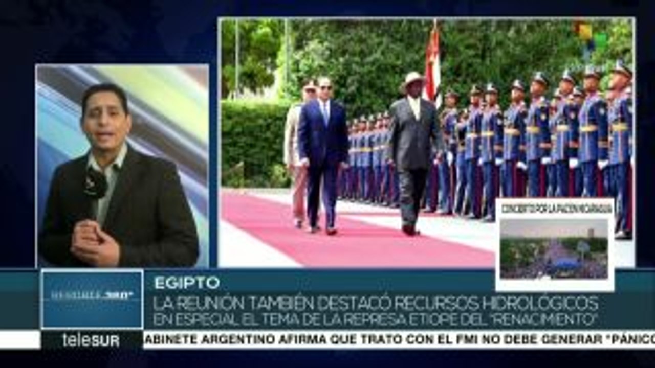 Presidentes de Uganda y Egipto se reúnen y revisan asuntos bilaterales