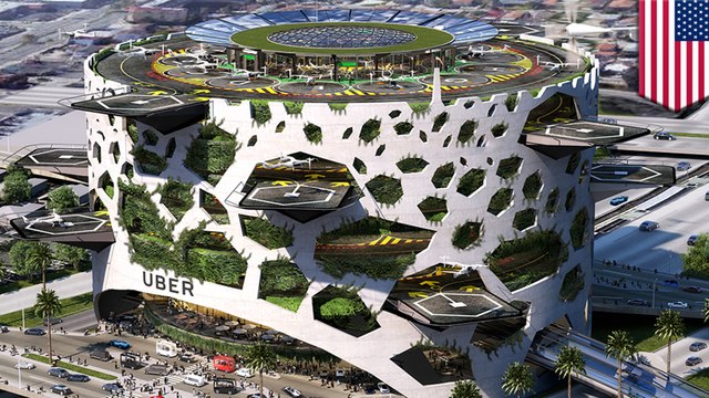 Uber showcases UberAIR ‘Skyport’ designs - TomoNews