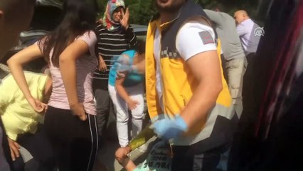 Otomobil kayaya çarptı: 6 yaralı - ANTALYA