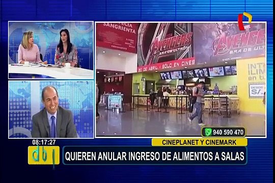 Aspec se pronuncia por demanda judicial para anular ingreso de alimentos a salas de cine