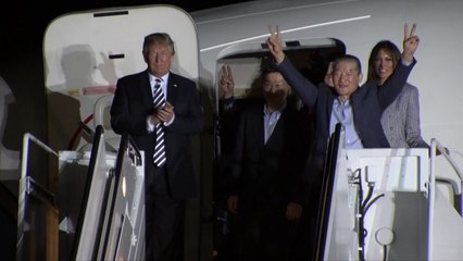 北 억류 미국인 3명 귀환...트럼프 "김정은 위원장에게 거듭 감사" / YTN