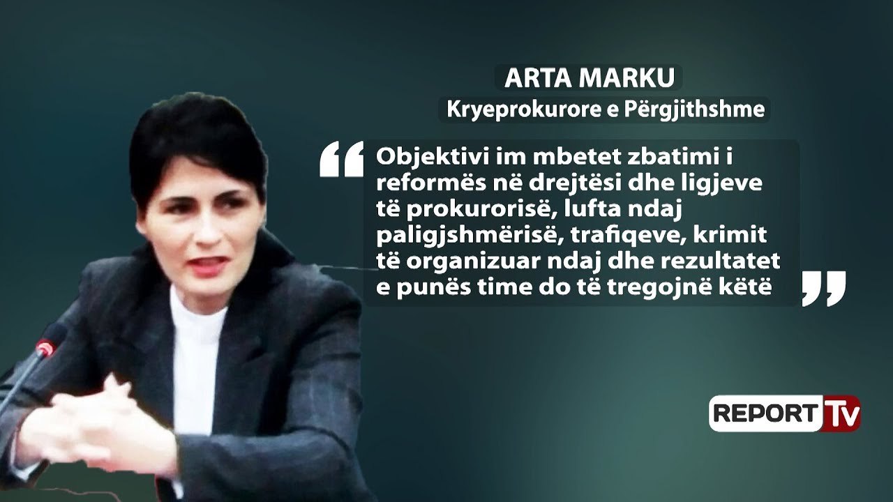 Report TV - Arta Marku me gazetarët: Do shihni surpriza në Prokurori
