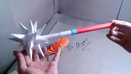 | DIY | How to make a paper Morning Star Weapon- EASY TUTORİAL