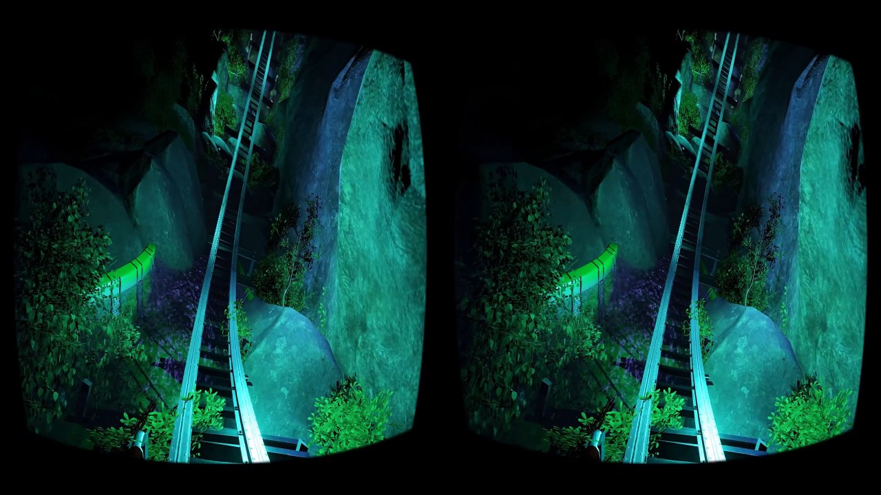 VR Roller Coaster 3D VR Video 3D SBS for Google Cardboard VR BOX 3D not 360 VR