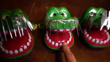 DANGEROUS TRIPLE CROCODILE DENTIST CHALLENGE!!! *DO NOT ATTEMPT*