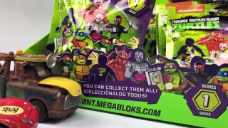 FULL Box UNBOXING 4 Teenage Mutant Ninja Turtles Surprise Blind Bags TMNT Cars Dragon McQueen Mater