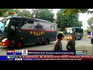 145 Napi Terorisme dari Mako Brimob Tiba di Nusakambangan