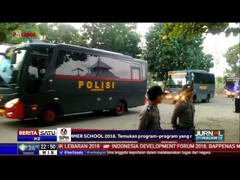 145 Napi Terorisme dari Mako Brimob Tiba di Nusakambangan