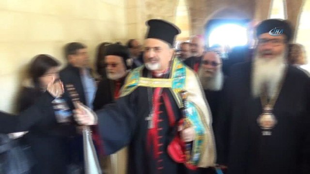 Meryem Ana Kilisesi ruhani liderlerin katılımı ile ibadete açıldı