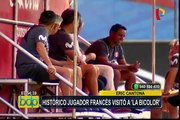 Selección Peruana: jugador histórico francés los visitó durante entrenamientos