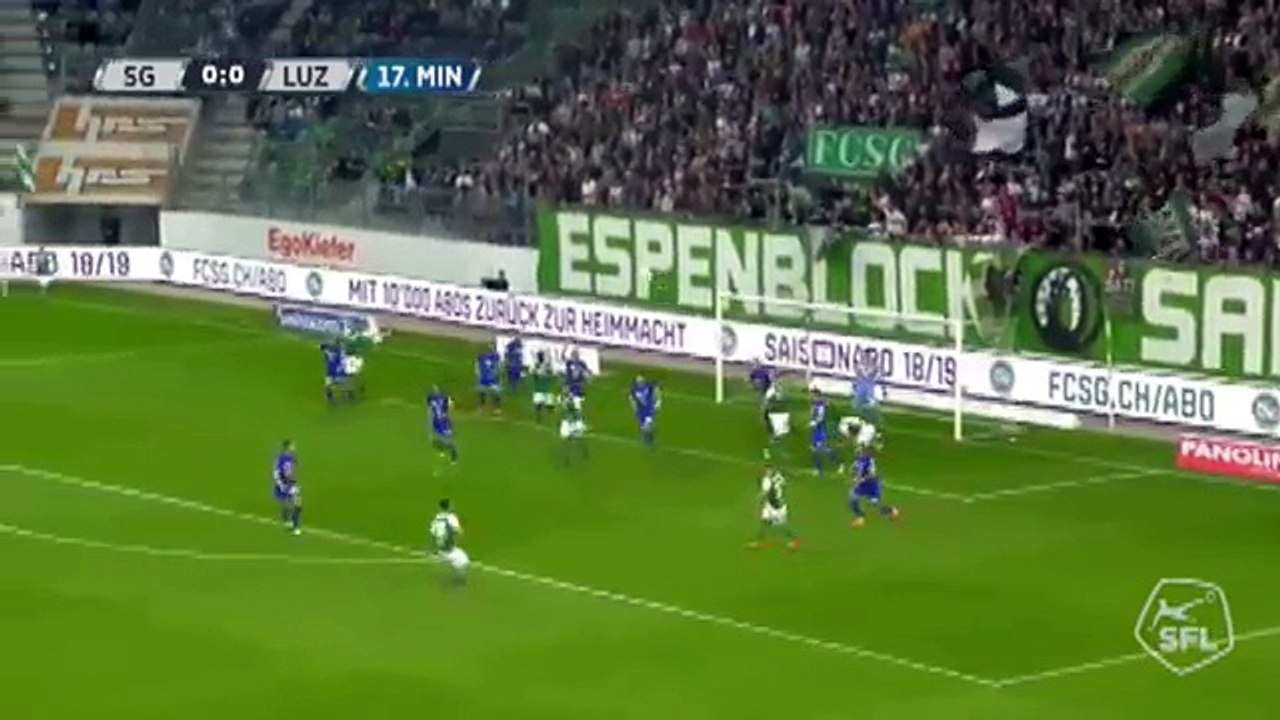 Sankt Gallen 1:0 Luzern (Switzerland. Super League. 9 May 2018)