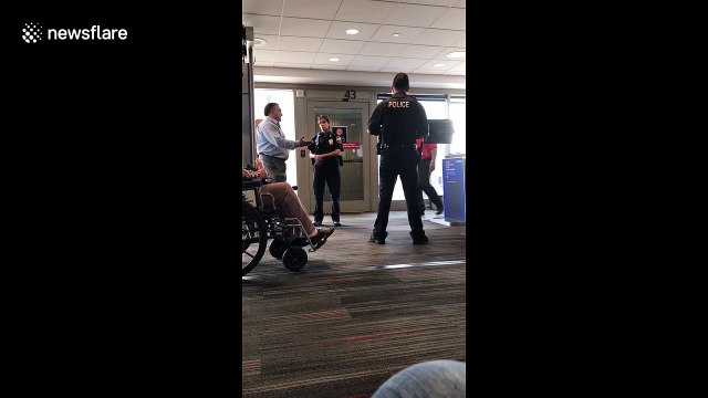 Woman repeatedly yells ‘I didn’t slap him’ after being removed from plane