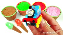 Play-Doh Ice Cream Surprise Egg Toys Hello Kitty Thomas Tank Engine Finding Nemo LPS FluffyJet