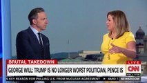 Watch CNN's Brianna Keilar and Jake Tapper crack up after rolling a supercut of Pence praising Trump's 'broad shoulders'