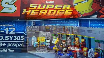 LEGO Iron Mans Laboratory w/ Suit-Up Gantry Building Set Marvel Superheroes