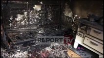 Report TV - Digjen brenda banesës nëna dhe djali në Vlorë