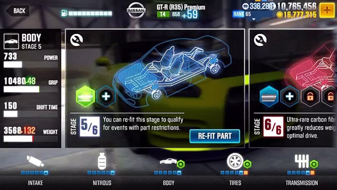 CSR 2 Nissan GTR Max Out Tune and Racing