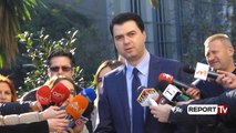 Report TV - Protesta e opozitës, Basha: Nuk do ketë luftë, do dal bashkë me familjen time