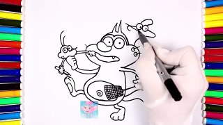 Learn Colors for Kids with Oggy and the Cockroaches Coloring Pages & Nursery Rhymes