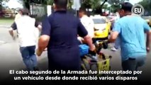 Un miembro de la Armada fue acribillado frente a centro comercial del sur de #Guayaquil. Esta y otras noticias en nuestro espacio #AlDíaEn60segundos