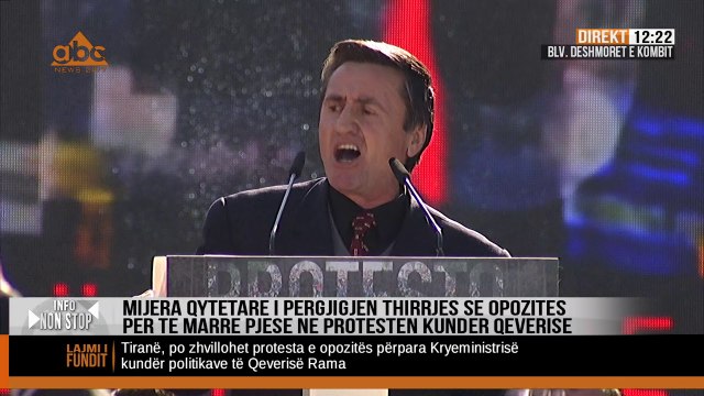 Aktivisti i Partise Socialiste flet ne protesten e opozites