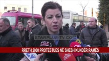 LEZHA NË PROTESTËN E OPOZITËS NË TIRANË