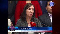 Doris Soliz renunció a la presidencia de la comisión de relaciones internacionales