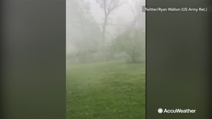 Vicious storm drops hail and downs trees in Maryland