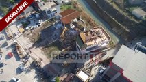 Report TV - Pamje me dron nga aksioni për shembjen e 40 objekteve në Fier