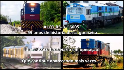 ALCO RS8 6005 chegando na estação Ribeira