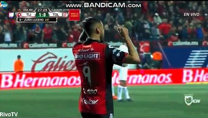 Juan Lucero Goal ~ Club Tijuana vs Deportivo Toluca 1-0
