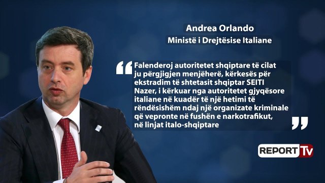 Report TV - Ekstradimi i Nezar Seitit, reagon Ministri italian i Drejtësisë