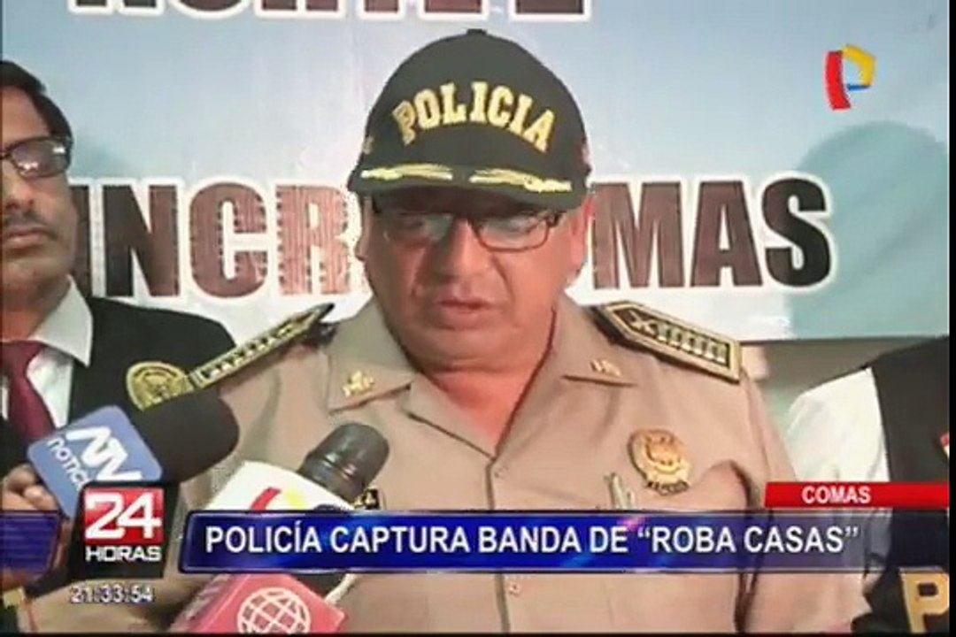 Comas: capturan a banda de 'robacasas' que robó seis mil soles
