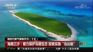[中国新闻]新时代 新气象 新作为（十五）海南三沙：着力保护岛礁生态 探索实施“岛长制” | CCTV中文国际