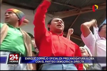 Enrique Cornejo lanza precandidatura a Lima con Democracia Directa