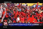 Nicolás Maduro ofrece bono de un millón y medio de bolívares por el Día de la Madre