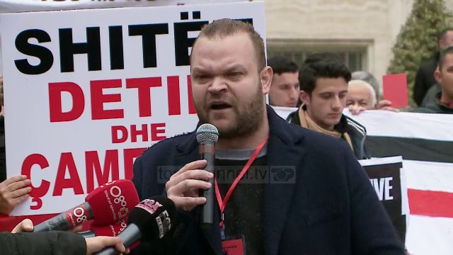 Protestë kundër marrëveshjes së detit te Kryeministria - Top Channel Albania - News - Lajme