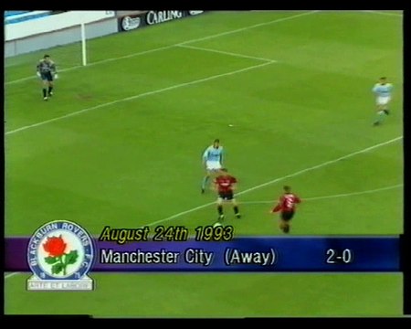 Manchester City - Blackburn Rovers 24-08-1993 Premier League