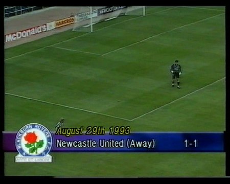 Newcastle United - Blackburn Rovers 29-08-1993 Premier League