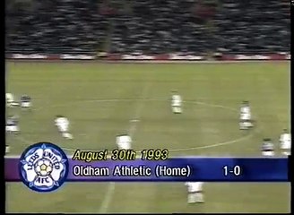 Leeds United - Oldham Athletic 30-08-1993 Premier League