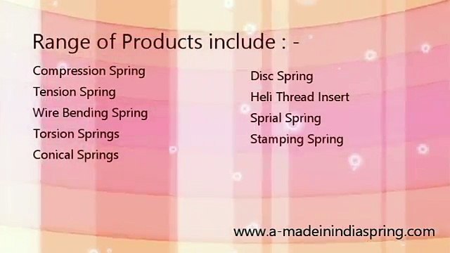 Tension Springs Manufacturer, Spiral Spring