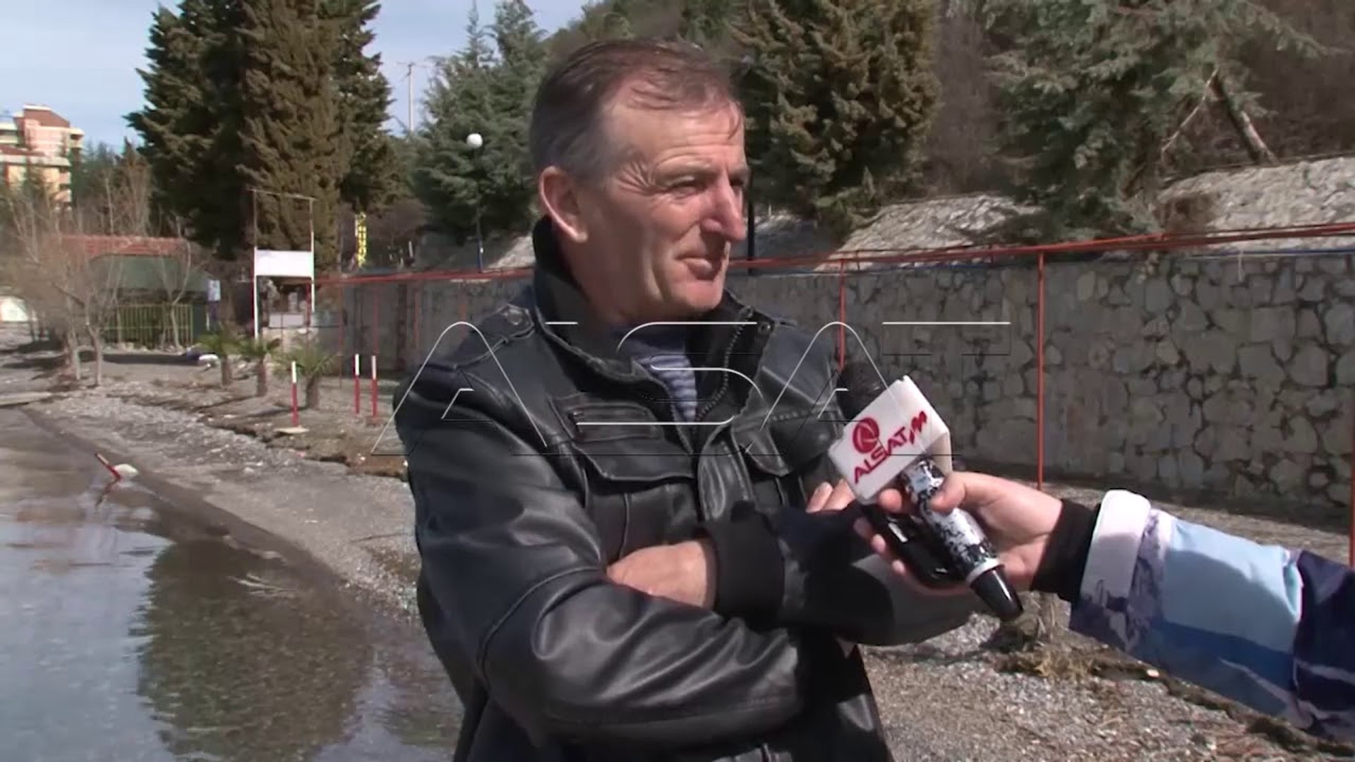 ⁣Нивото на Охридското езеро над максимумот