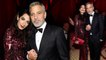 Met Gala 2018 afterparty: Amal Clooney changes into red mosaic sequined gown to party with husband George after wowing with 4ft train.