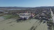 Report TV - Pamje me dron nga situta prej përmbytjeve në Novoselë të Vlorës