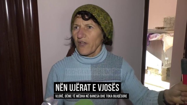 Nën ujërat e Vjosës, dëme të mëdha në banesa e të mbjella - Top Channel Albania - News - Lajme