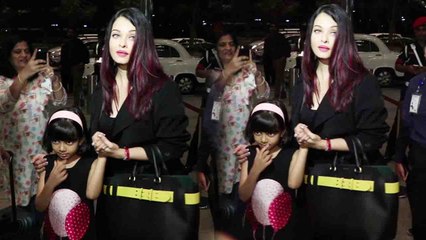 Скачать видео: Aishwarya Rai Bachchan LEAVES for Cannes 2018 with Aaradhya Bachchan | Boldsky