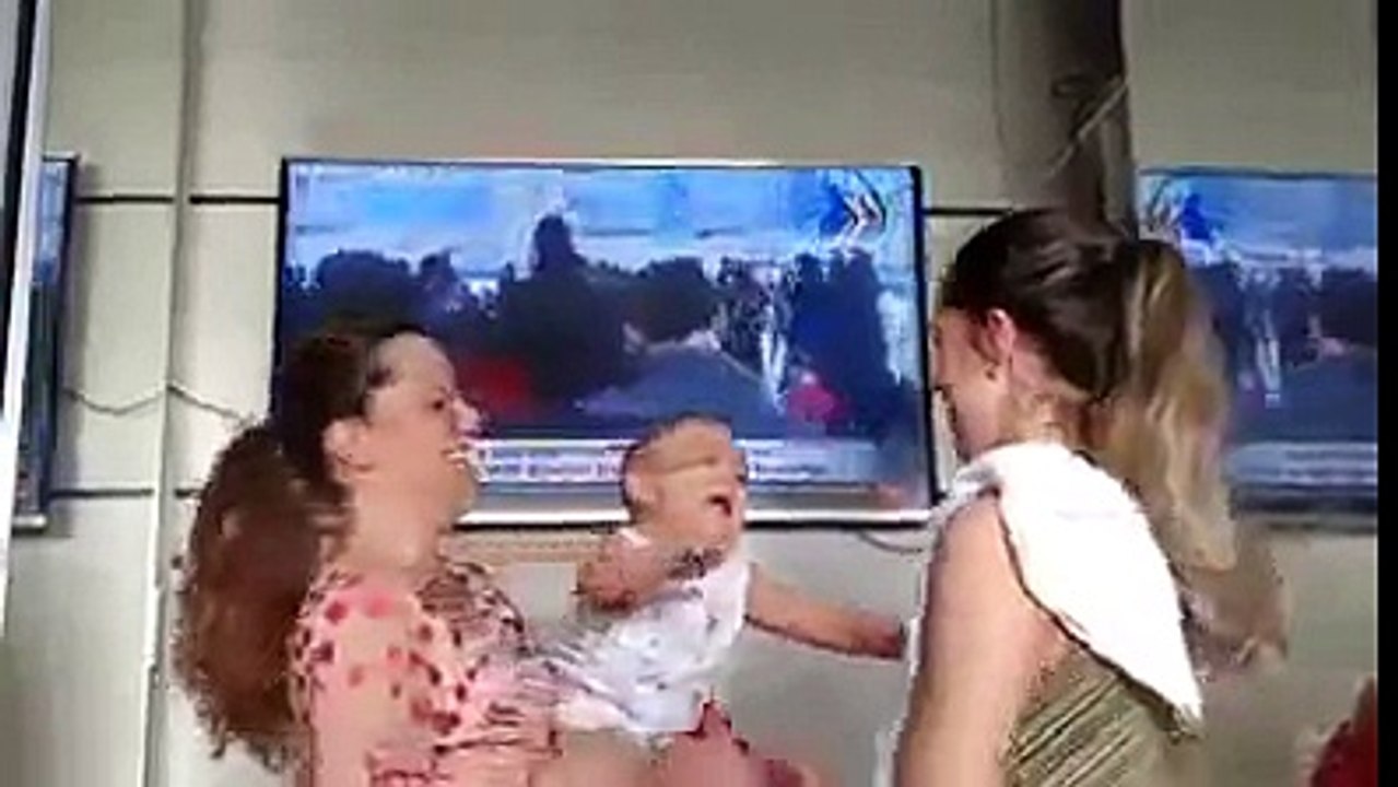 Twin Sister's Cute baby confused Who is her Mother..??Really funny...!!!